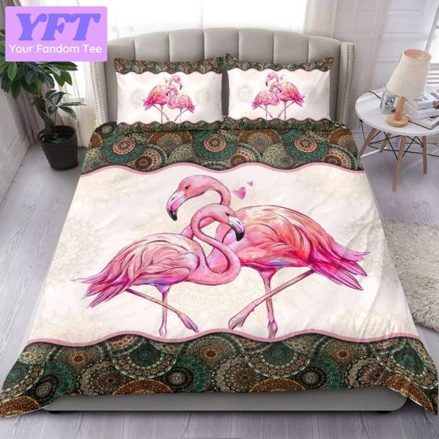 Flamingo Mandala (1) 3D Bedding Set