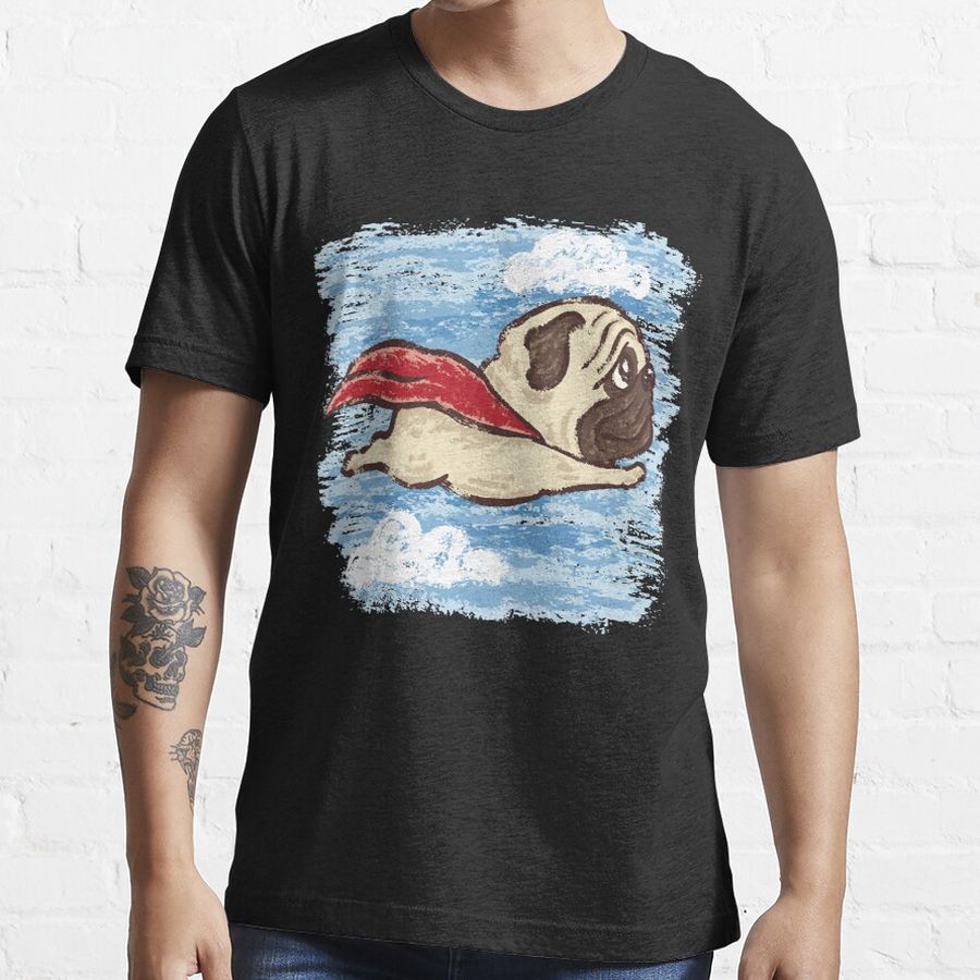 Flying Pug  Essential T-Shirt