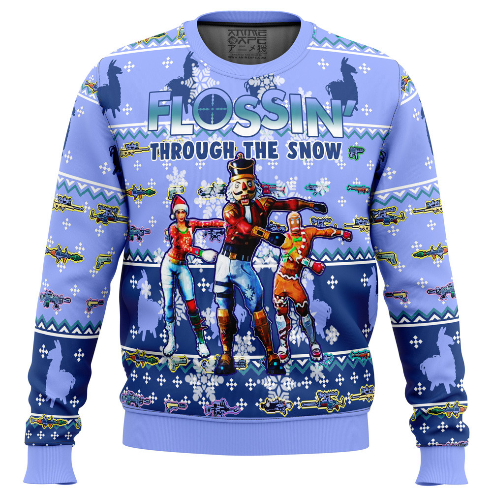 Fortnite Snow Floss Ugly Sweater