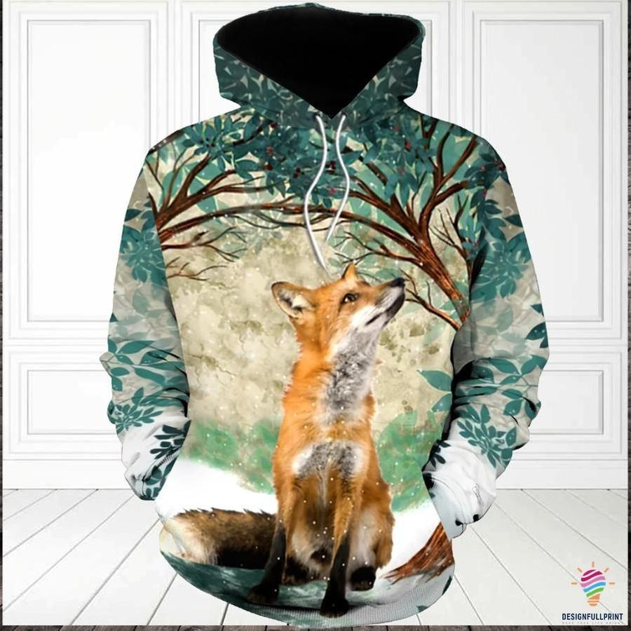 Fox Gift Multitype Fox Art Unisex Pullover Hoodie Or Long Sleeve Shirt Or T Shirt