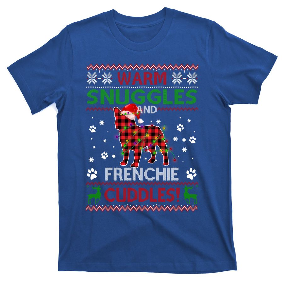 French Bulldog Ugly Christmas Sweater Xmas Pajama Dog Lover Gift T-Shirts