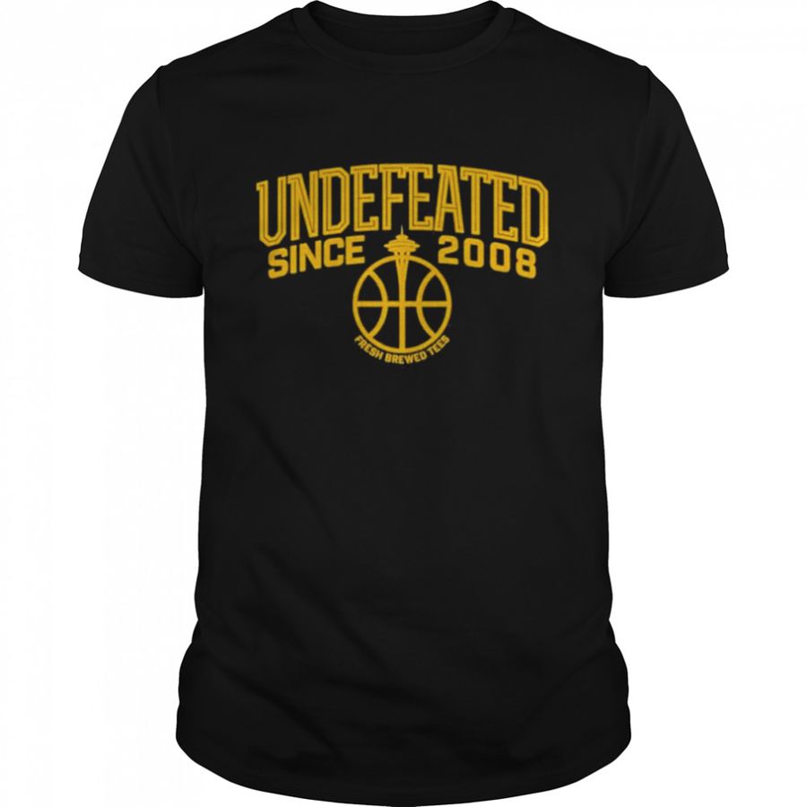 Fresh Brewed Tees Undefeated Since 2008 Shirt