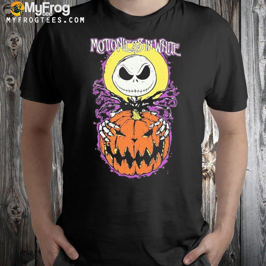 Front and back Jack skellington motionless in white halloween everyday Ugly Christmas sweatshirt