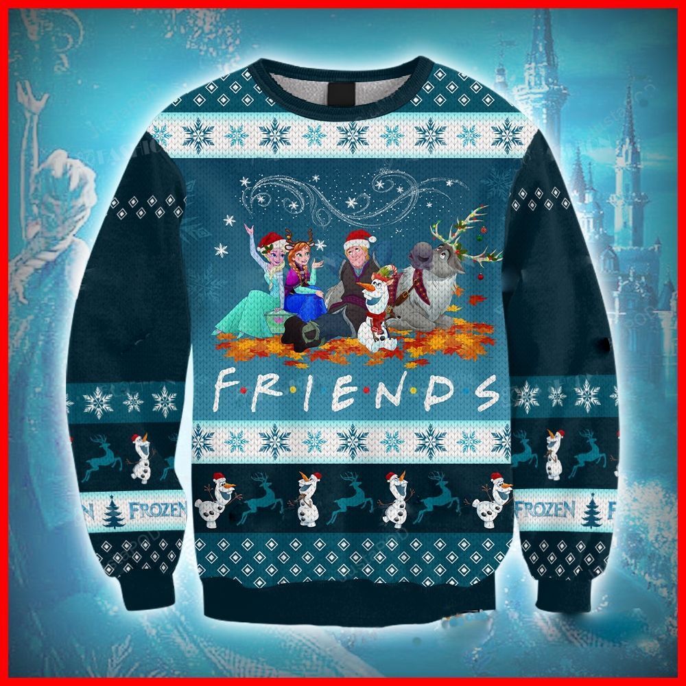 Frozen Friends Ugly Sweater, Elsa And Friends Christmas Sweater, Funny Frozen Friends Gift, Frozen Friends Shirt