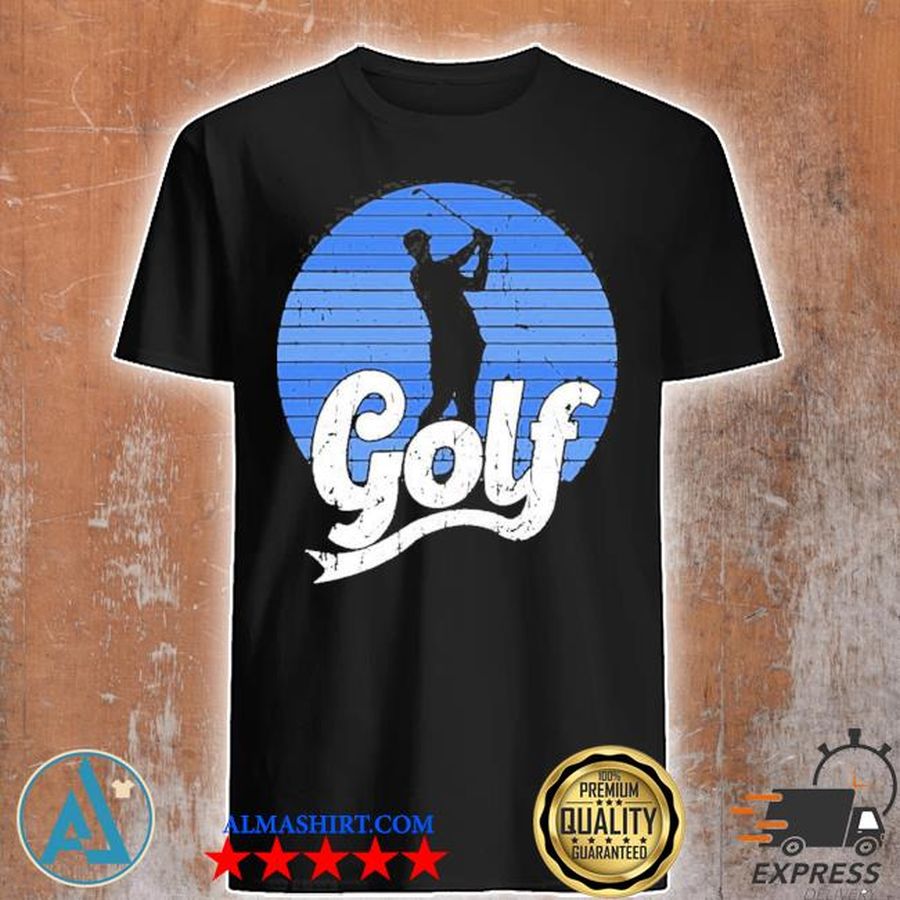 Funny golf golfing golfer retro vintage pattern new 2021 shirt