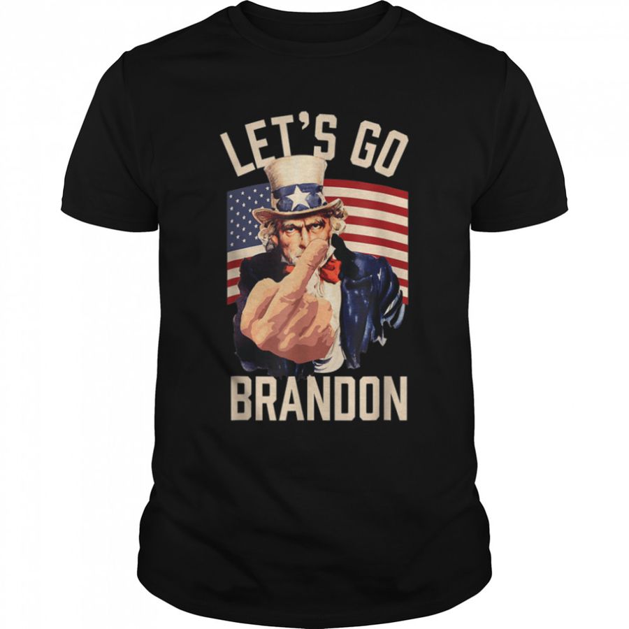 Funny Let's Go Brandon Uncle Sam Let's Go Brandon Chant T-Shirt B09JZ56C3B