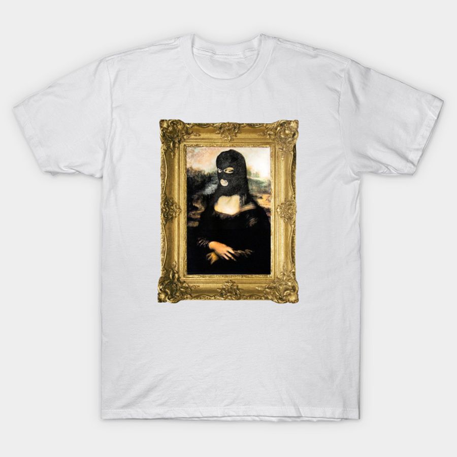 Funny Masked Mona Lisa T Shirt T Shirt, Hoodie, Sweatshirt, Long Sleeve