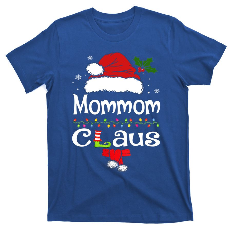 Funny Santa Mommom Claus Christmas Matching Family Gift T-Shirts