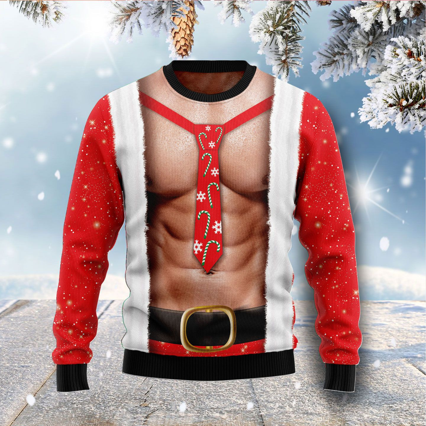 Funny Six Pack Muscle Ugly Sweater