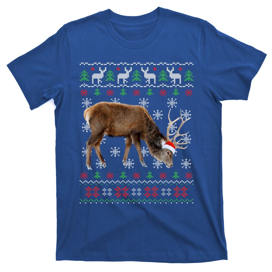 Funny Ugly Sweater Xmas Animals Christmas Elk Lover Meaningful Gift T-Shirts
