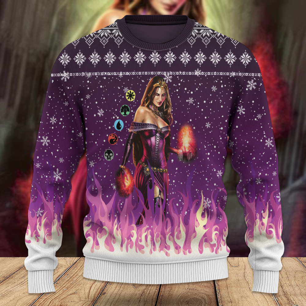 Game MTG Liliana Of The Veil Ugly Sweater