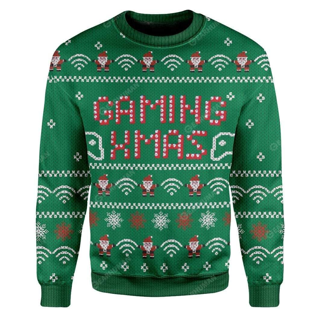Gaming Xmas Ugly Christmas Sweater, All Over Print Sweatshirt, Ugly Sweater, Christmas Sweaters, Hoodie, Sweater