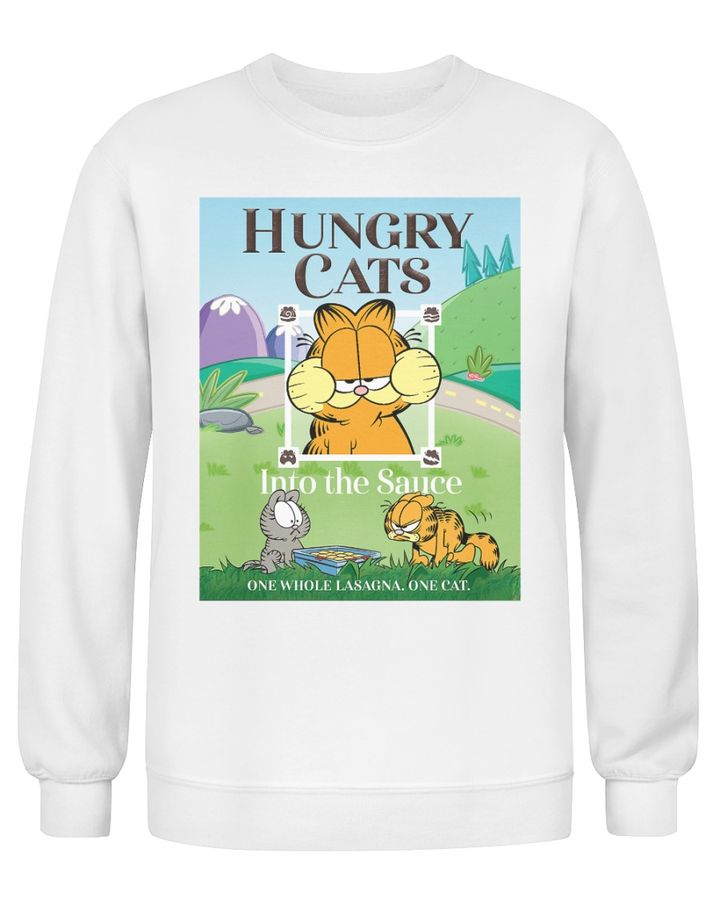 Garfield Hungry Cat Into The Sauce Shirts