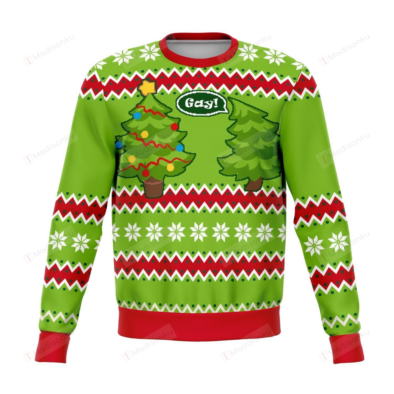 Gay Christmas Tree For Unisex Ugly Christmas Sweater, All Over Print Sweatshirt