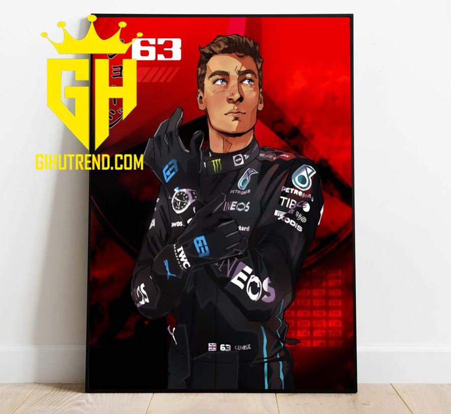George Russell 63 Japanese GP 2022 Poster Canvas