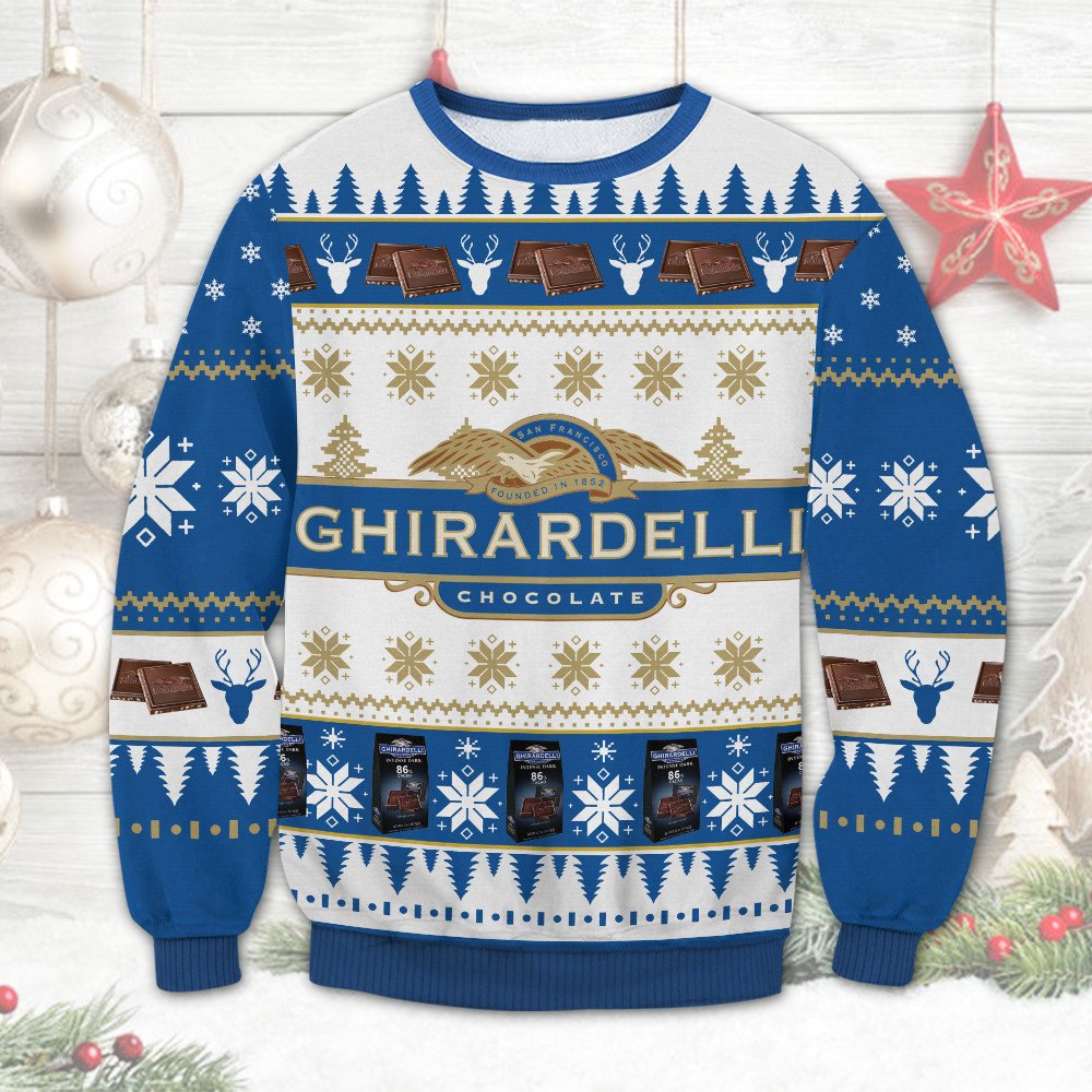 Ghirardelli Chocolate Chritsmas Ugly Sweater