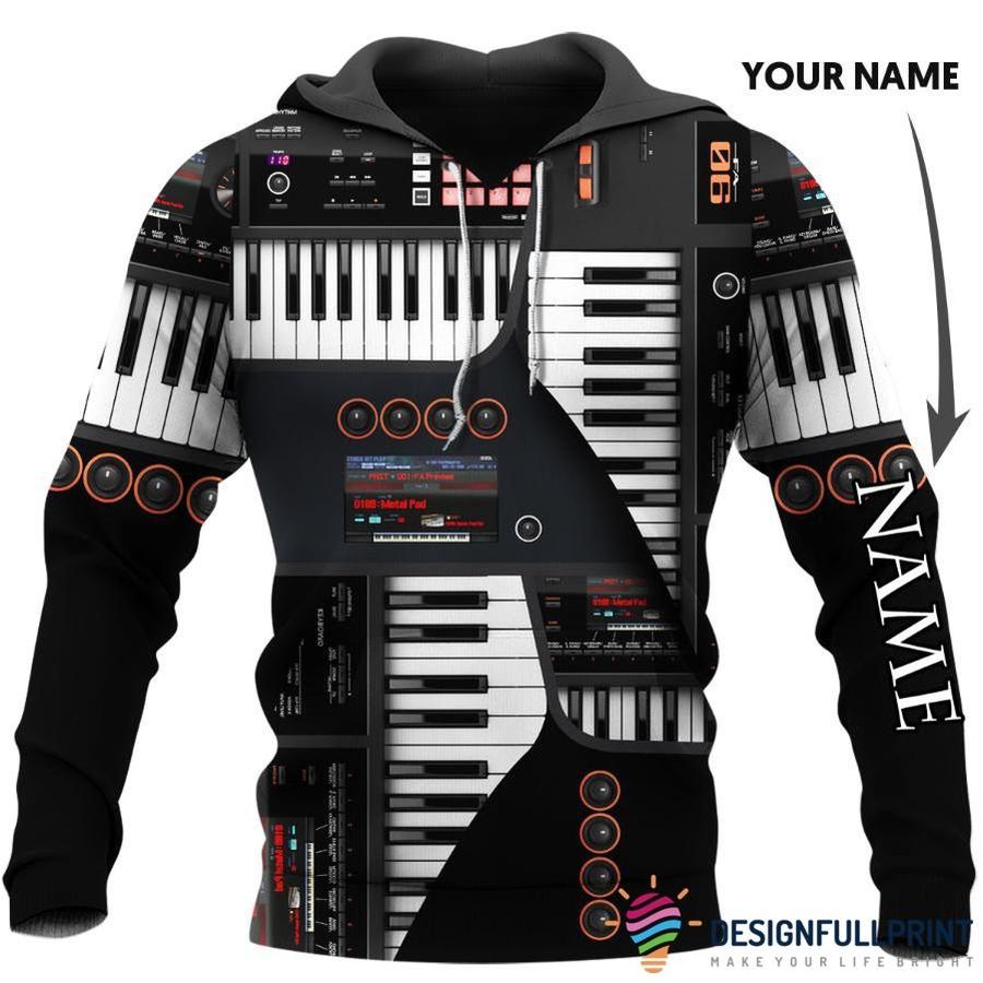 Gift For Music Lover Piano Personalized Unisex Hoodie Lh Gift For Piano Lover