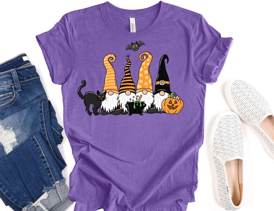 Gnome Mom Fall Spooky Pumpkin Halloween Unisex T-Shirt