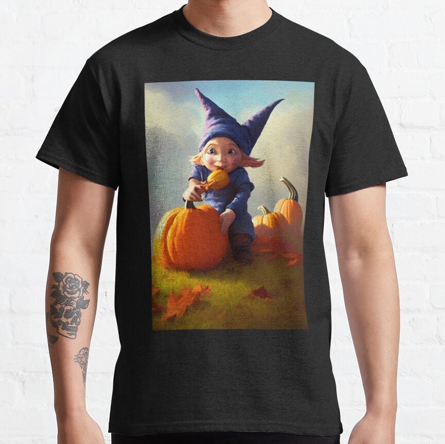 gnomes and pumpkin #11 Classic T-Shirt