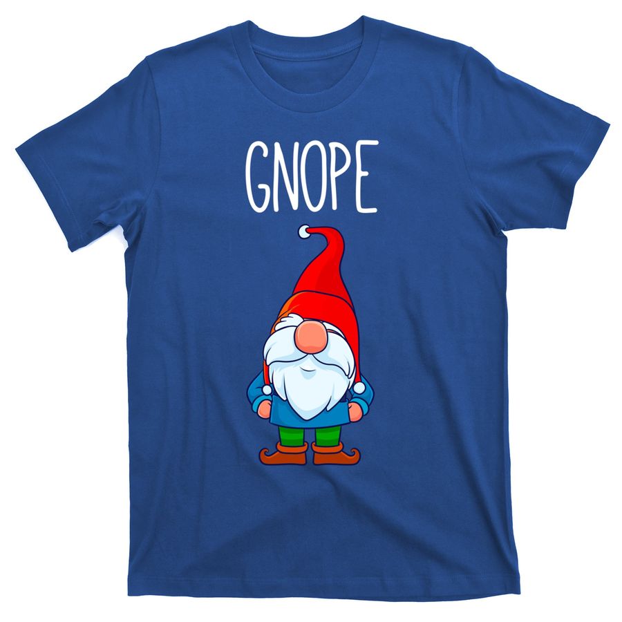Gnope Tomte Garden Gnome Gift Funny Scandinavian Nope Gift T-Shirts