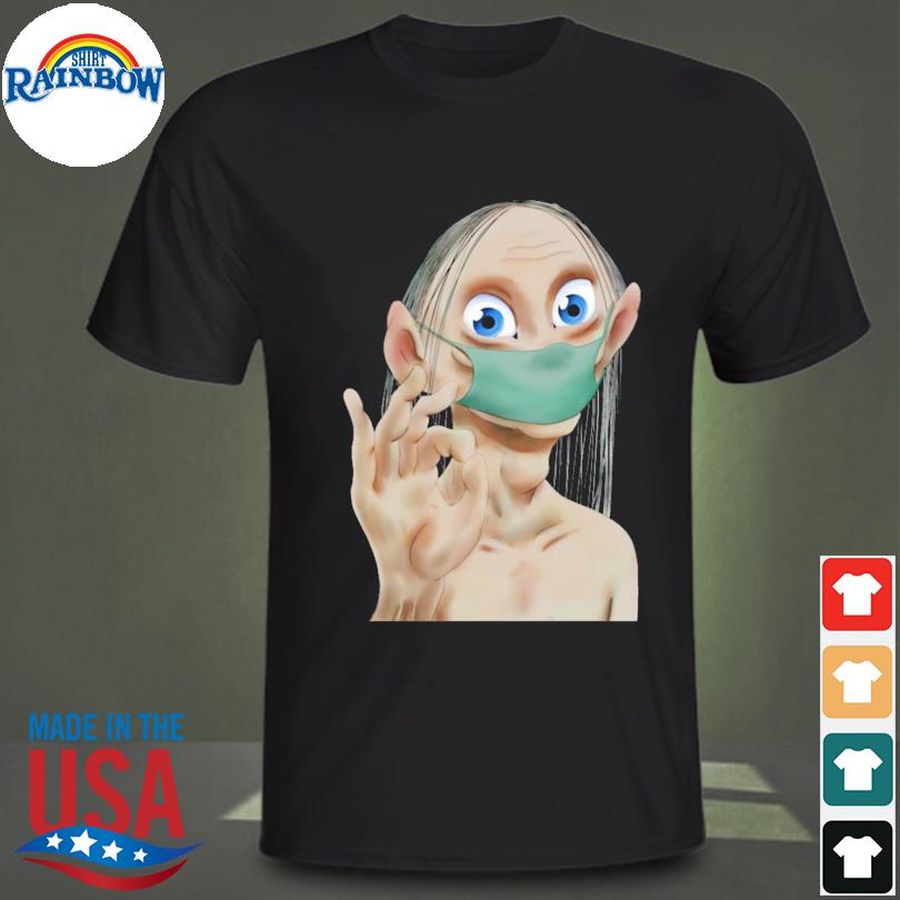 Gollum in mask the lord of the rings shirt