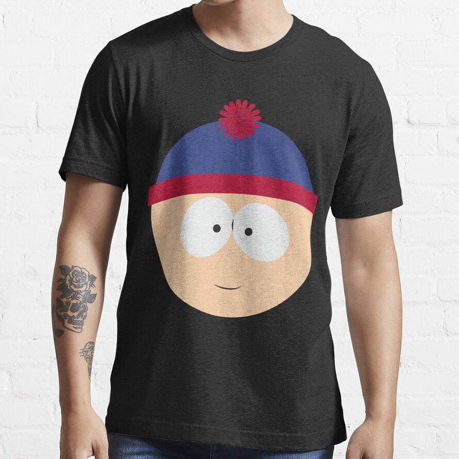 Good Famous Satire Topics Aimed Adult Audience South Park Face Of Stan Marsh Premium cool Gift Essential T-Shirt