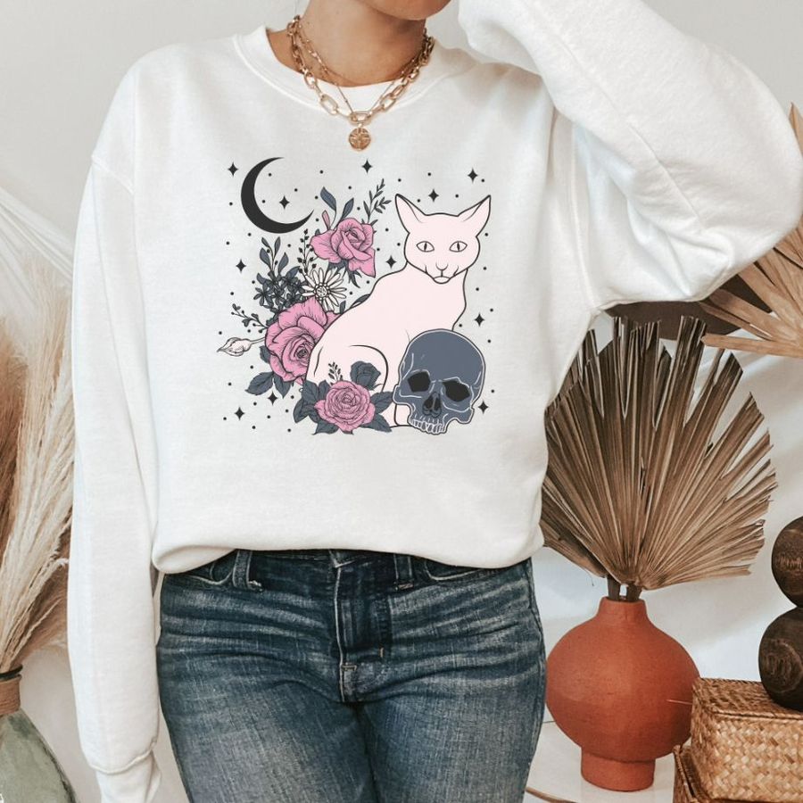 Gothic Witchy Vibes Moon Sweatshirt
