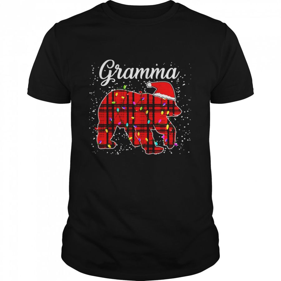 Grandma Bear Red Buffalo Plaid Grandma Bear Pajama T Shirt