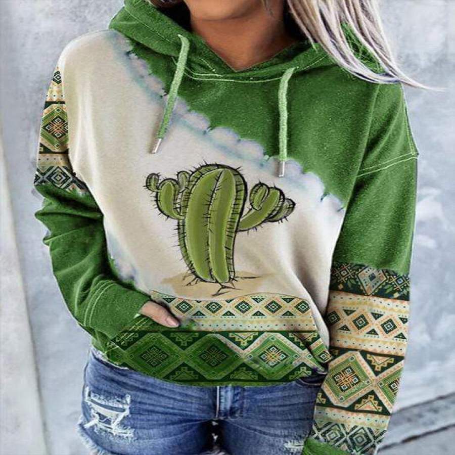 Green Cactus Not a Hugger Ugly Sweater
