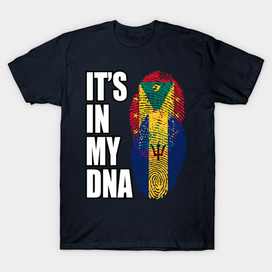 Grenadian And Barbadian Mix Heritage DNA Flag T-shirt, Hoodie, SweatShirt, Long Sleeve