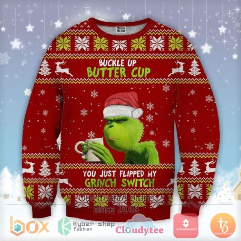 Grinch Butter Coffe Ugly Sweater