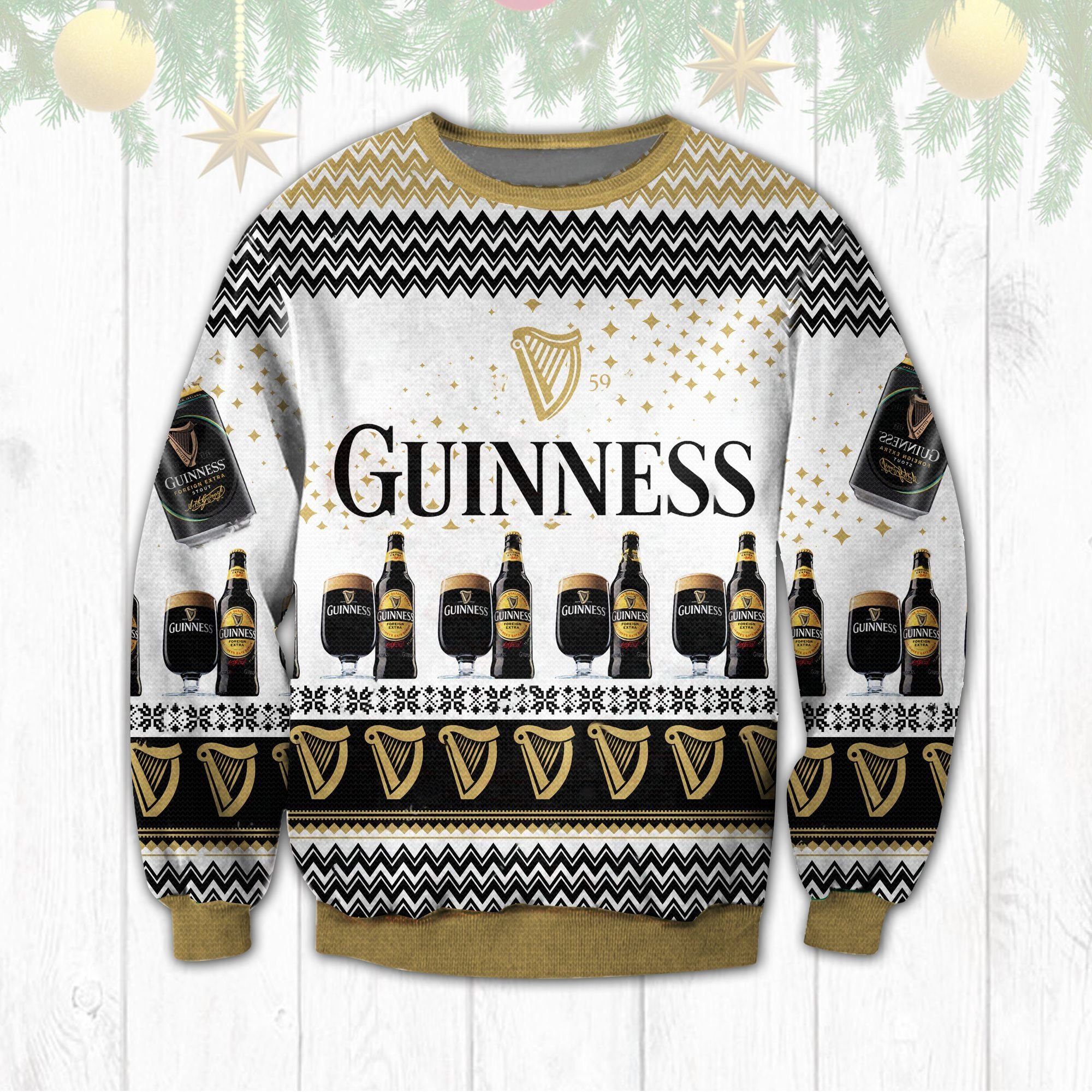 Guinness Beer logo Ugly Sweater