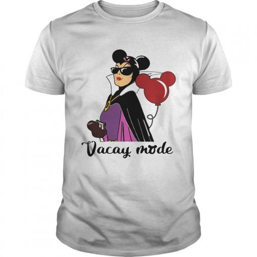 Guys Maleficent vacay mode balloon Mickey Mouse shirt