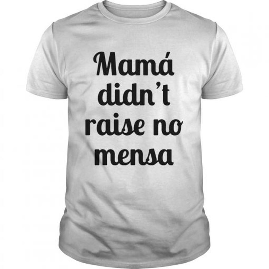 Guys Mama didnt raise no mensa shirt