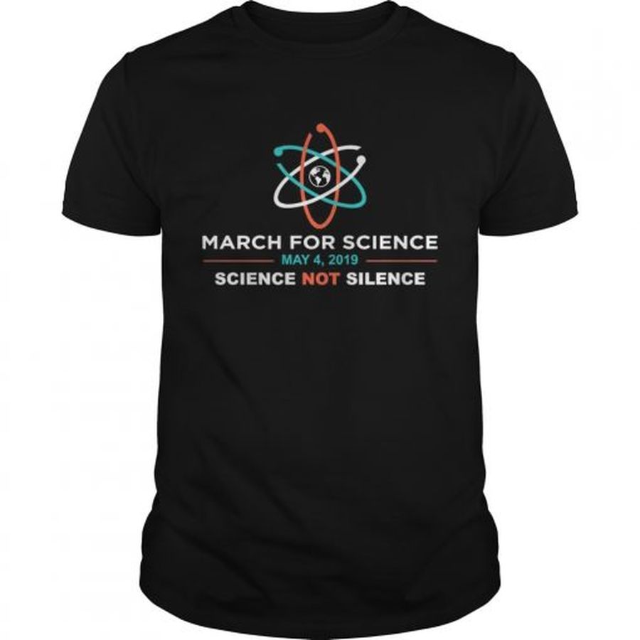 Guys March for Science 2019 science not silence shirt