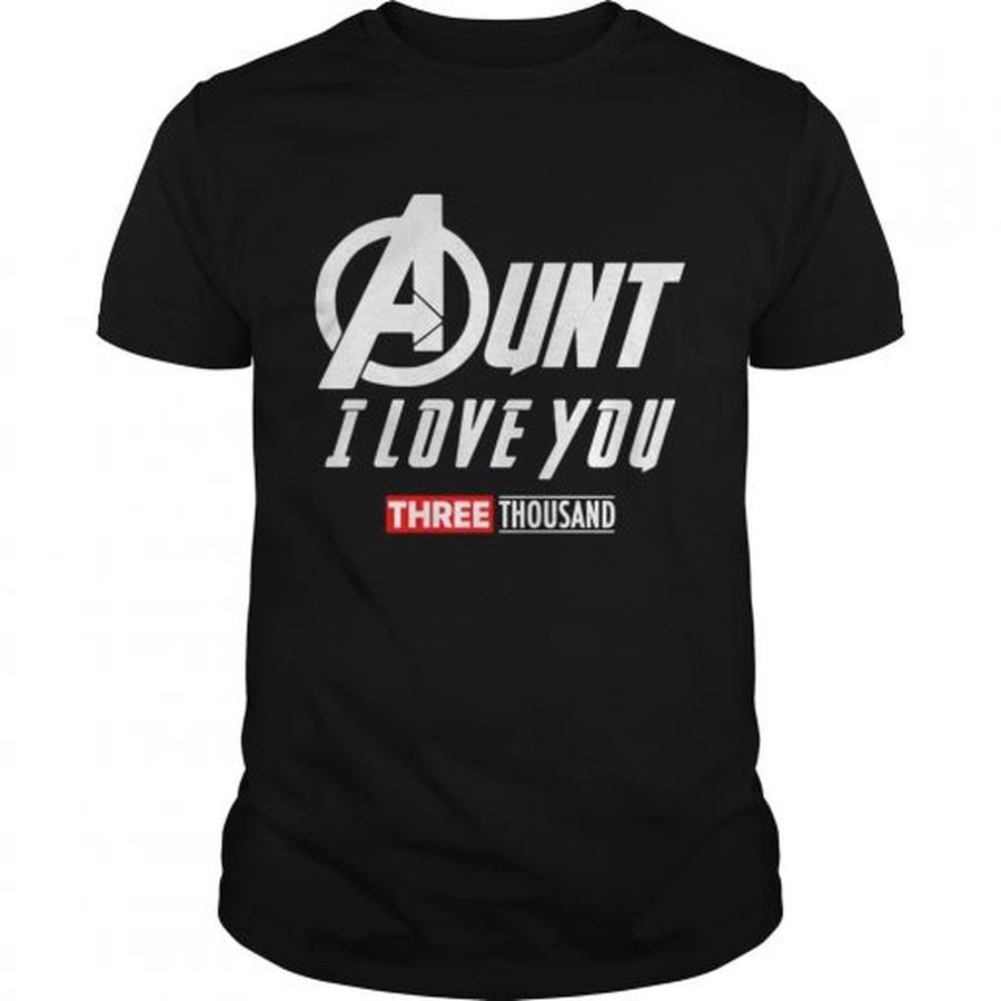 Guys Marvel Aunt I Love You 3000 shirt