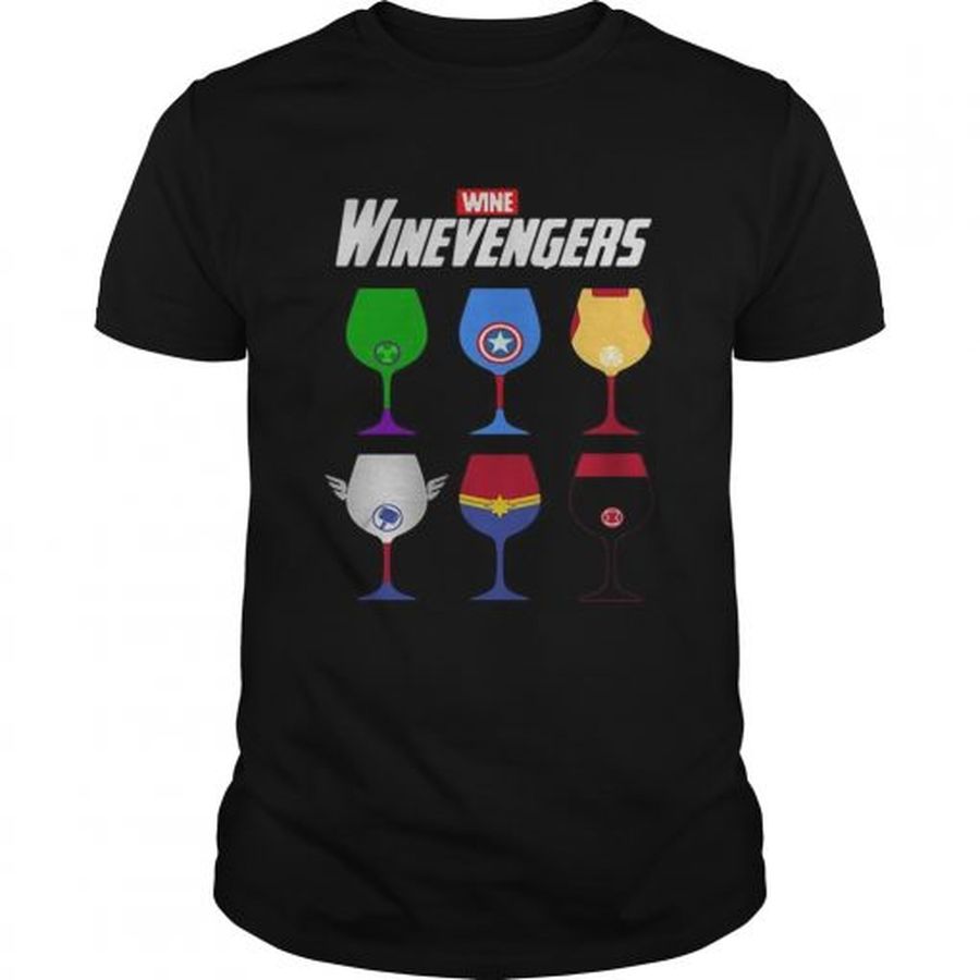 Guys Marvel Avengers wine Winevergers shirt