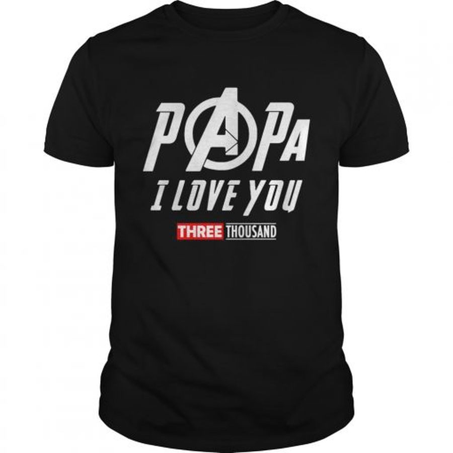 Guys Marvel Papa I Love You 3000 shirt