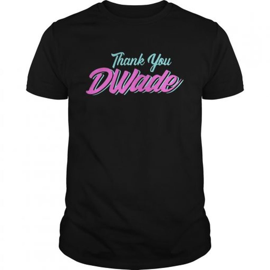 Guys Miami Dwyane Wade Thank You shirt