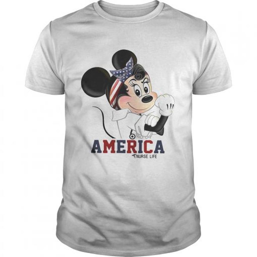 Guys Mickey American nurse life shirt
