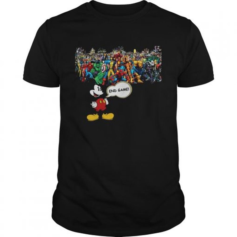 Guys Mickey mouse Marvel Endgame shirt