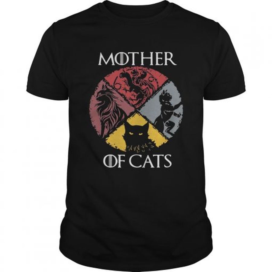 Guys Mother of cats vintage Game of Thrones shirt