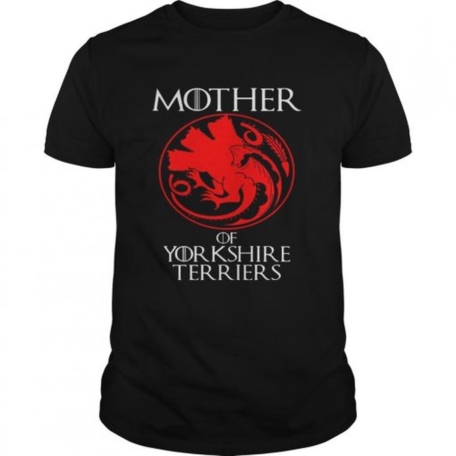 Guys Mother Of Yorkshire Terrier Dragon Style Gift TShirt