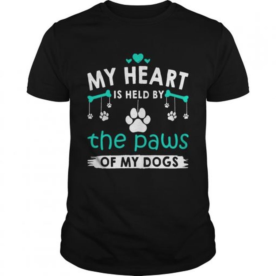 Guys My Heart Is Held By The Paws Of My Dogs TShirt