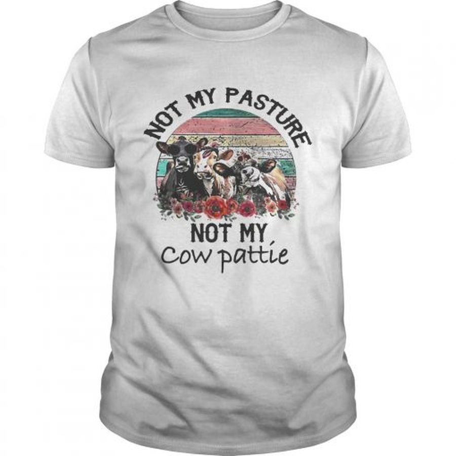 Guys Not My Pasture Not My Cow Pattie Vintage shirt