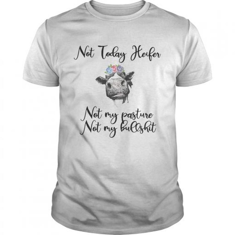 Guys Not today heifer not my pasture not my bullshit shirt