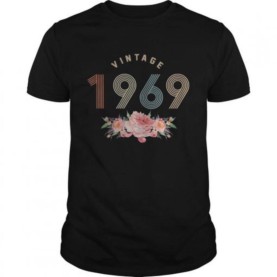 Guys Official vintage 1969 flower shirt