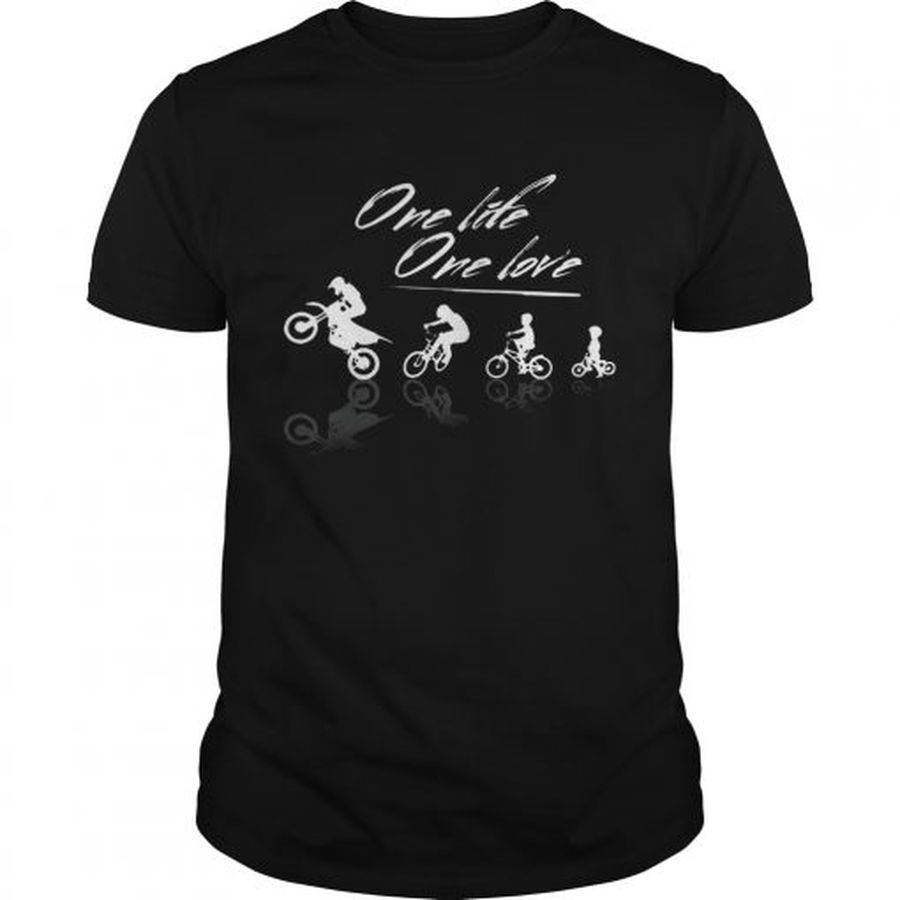 Guys One Life One Love Biker Tshirt