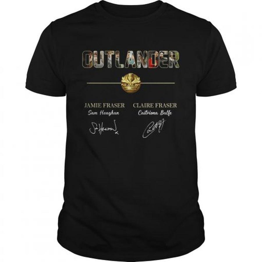 Guys Outlander Jamie Claire Fraser signature shirt
