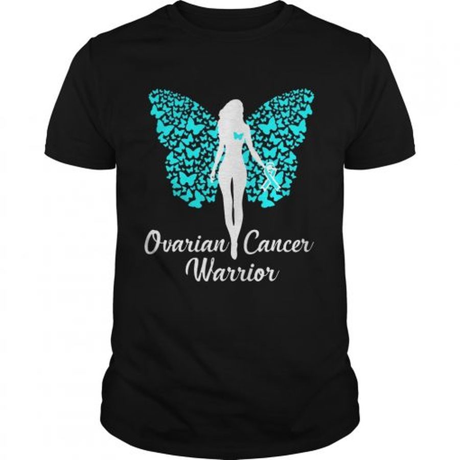 Guys Ovarian Cancer Warrior shirt